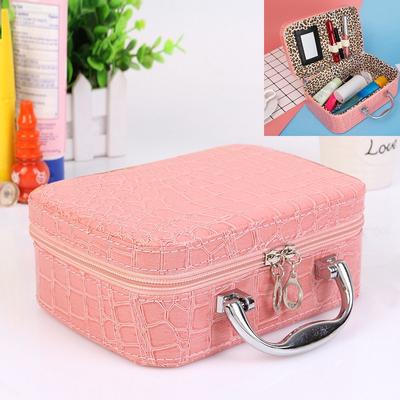 2020NEW Fashion Cosmetic Makeup Box Case Toaletowe organizery Torebka do przechowywania ze wzorem lustra