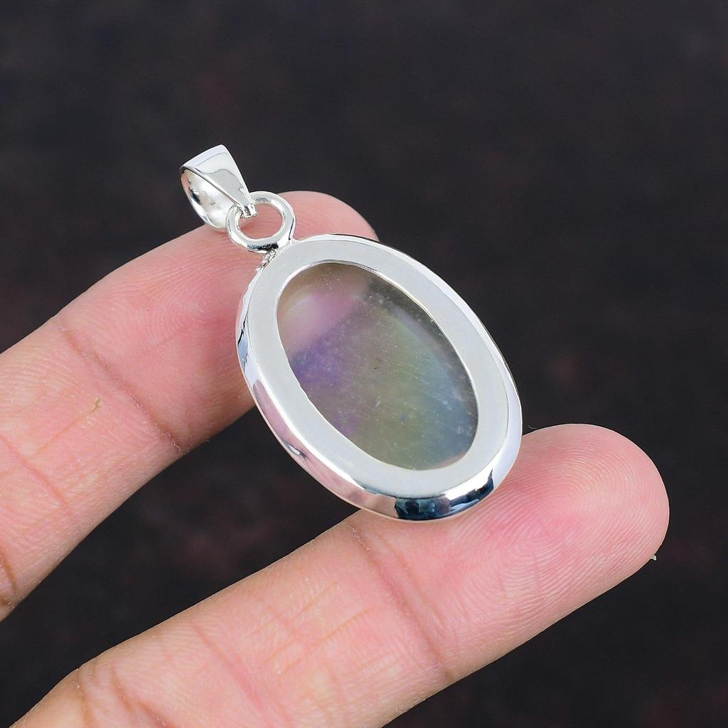 Rainbow Mystic Opal Pendant Handmade Jewelry Real Gemstone Pendant 925 Sterling Silver Pendant Antique Jewelry Stylish Pendant Gifts For Him