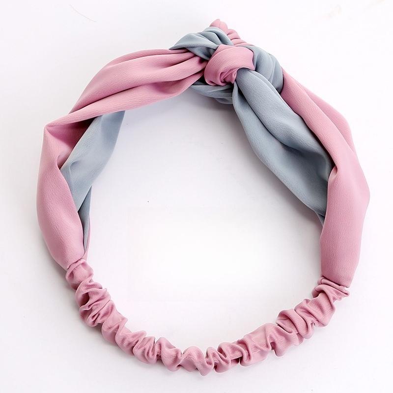 Spring and Summer Cross Elastic Headband Chiffon Silk Headband Women's Headband Hair Accessories Sports Face Wash Headgear