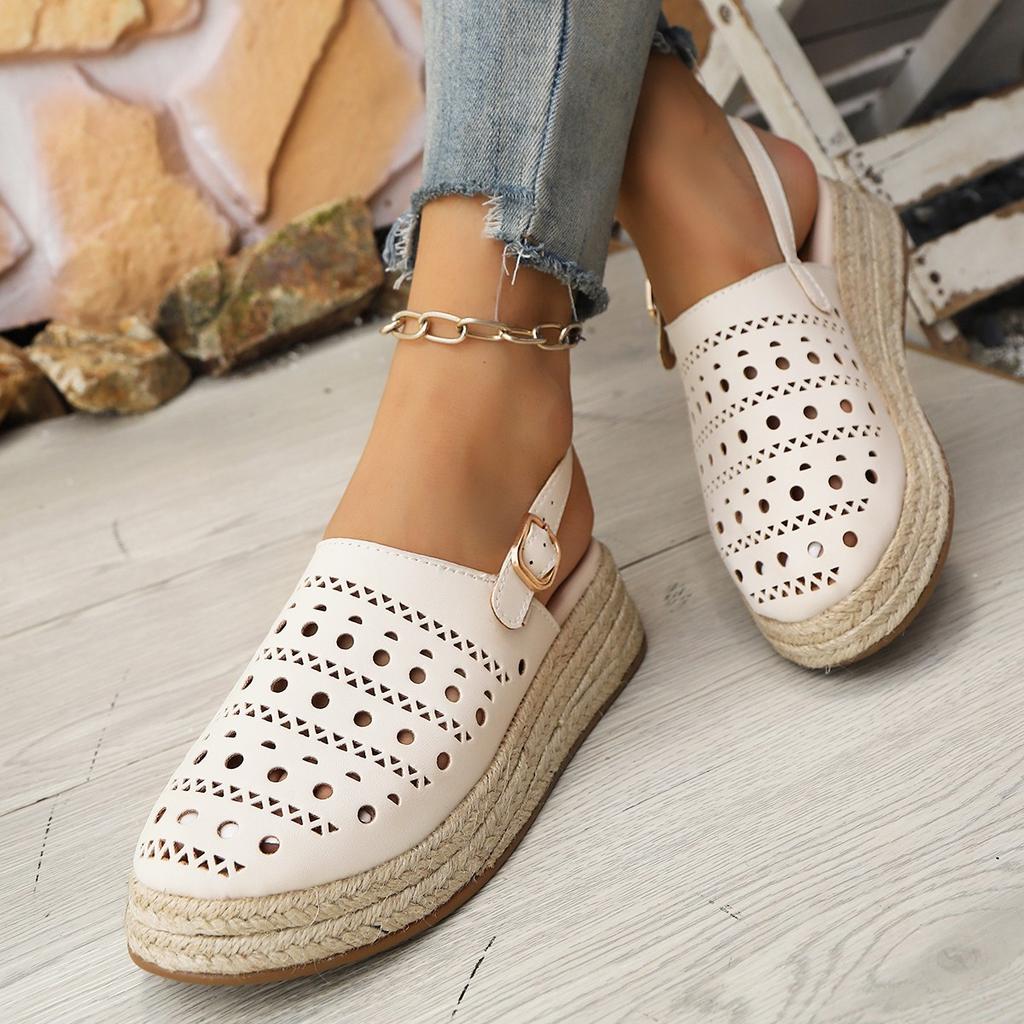 2025 NEW Spring Autumn Shoes Women's Closed Toe Half Slippers Flat Thick Bottom Comfort Casual Shoes