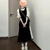 Japanese Retro Atmosphere, Wear a Sweet Two-piece Suit Dress for Women's Autumn and Winter New Small Long Dress