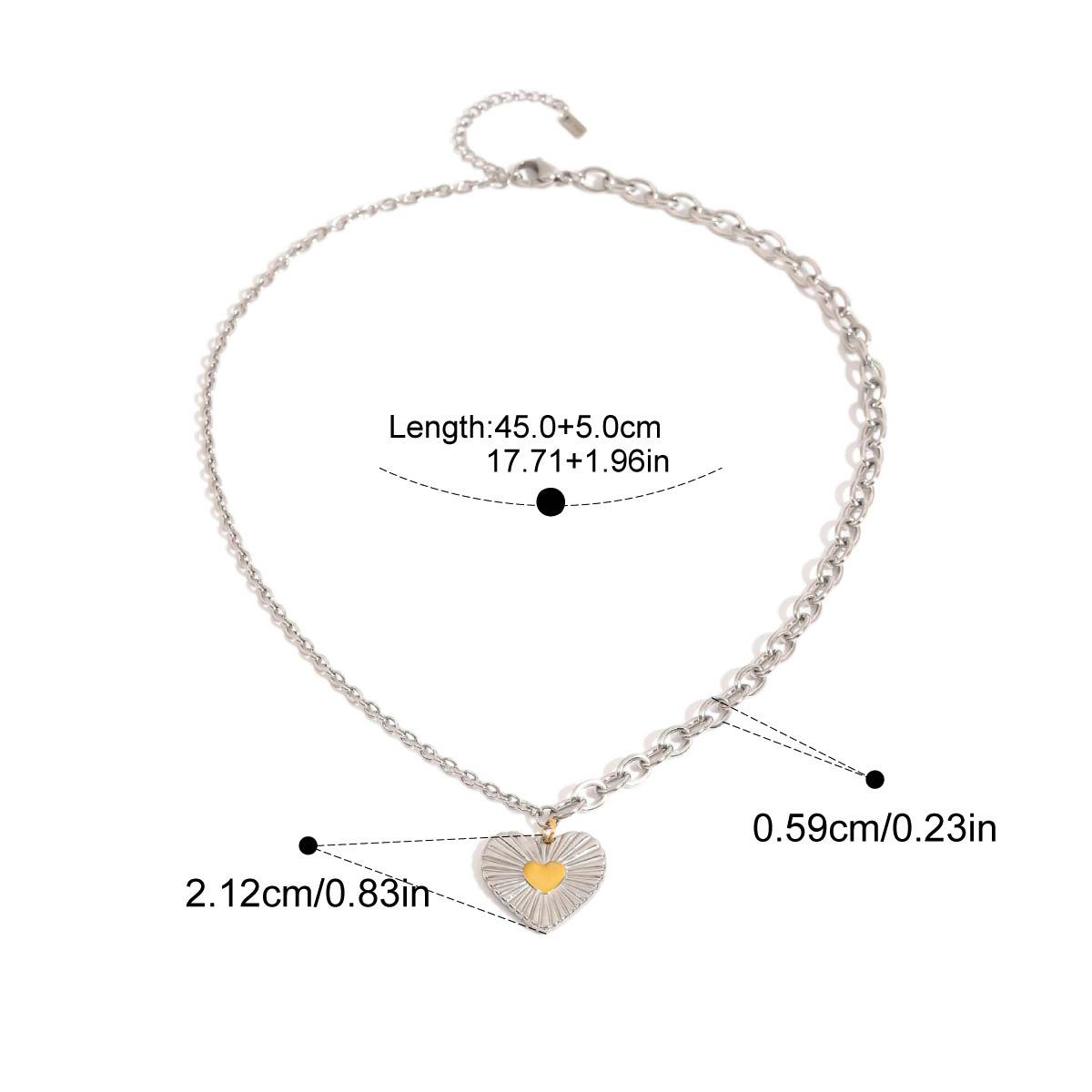 

Yori Stainless Steel Chic Heart Huggie Hoop Earrings Charm Gold Color Tarnish Free Trendy Fashion Jewelry for Women Bijoux