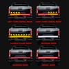 Tailgate Light Bar Driving Safety Warning Tail Rear LED High Brightness Strip Light with 3-Row 504 LEDs  4-Way Flat Connector Wire