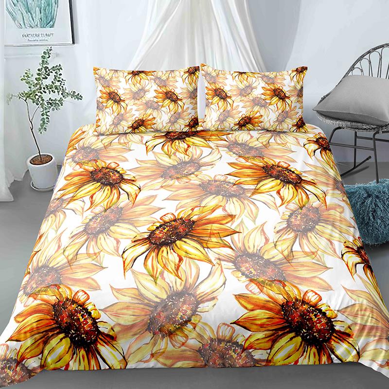 High-End Premium 3D Colorful Flowers King Quen Double Soft Duvet Cover Floral Beding Set Women Comfortable Quilt Cover Black Warm Comforter Cover