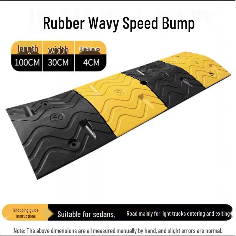 Rubber Speed Bump Cast Iron Ramp Plate