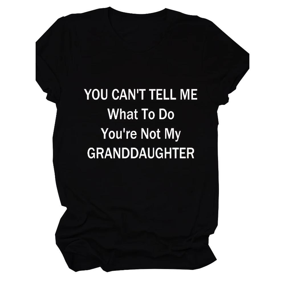 Plus Size Slogan Print Short Sleeve T-shirt Women's Plus Slight Stretch Casual Tee