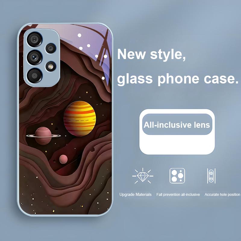Multiple Star Universes For Samsung Galaxy S23 24 Plus S20 21 FE S25 Ultra A70 72 73 51 52 53 Tempered Glass Phone Case
