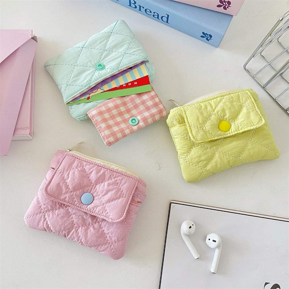 Cute Mini Coin Purse Simple Zipper Kid Storage Pouch Money Pocket Solid Color Coin Key Bag Women Men Cute Wallet Mini Purse