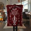 1 Stück Flannelldecke mit Satansymbol-Aufdruck, Hohe Qualität für alle Jahreszeiten, Heimdekoration, Wärme und Komfort, Perfekt für Weihnachtsgeschenke