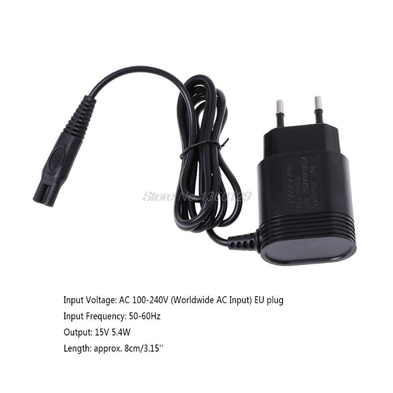 2-Prong Charger EU Plug Power Adapter Electric Shaver Charger for PHILIPS Shavers HQ8505/6070/6075/6090 O06 dropship
