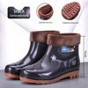 Herren Rutschfeste Wasserdichte High-Top Regenstiefel - Verdickte Aquatische Gummi Arbeitsschuhe mit Kostenlosem Versand