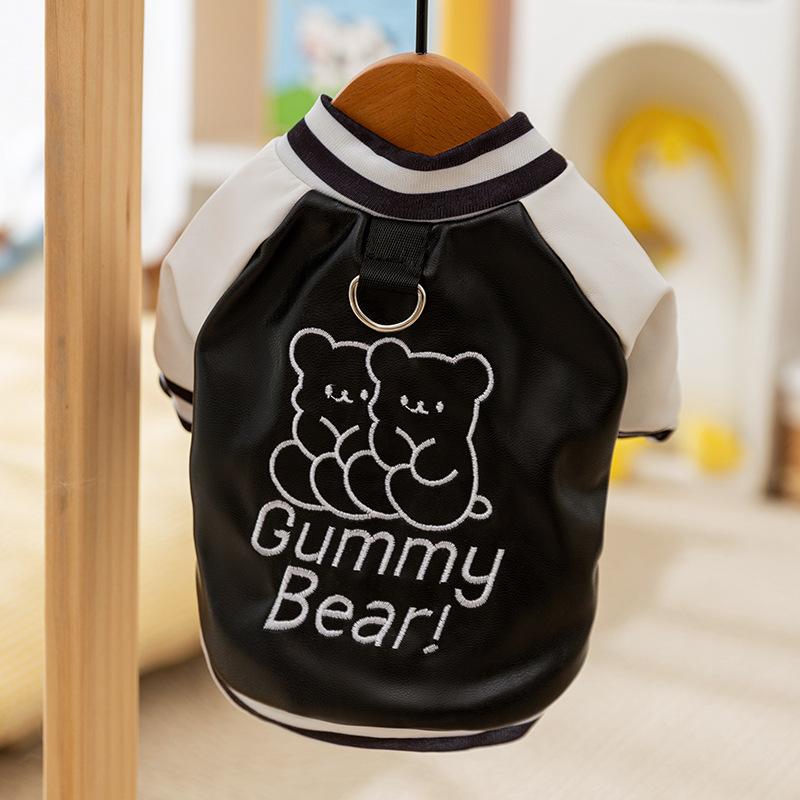 Puppy dog autumn and winter warm sports baseball jersey than bear Yorkshire teddy velvet cat pet cotton-padded jacket