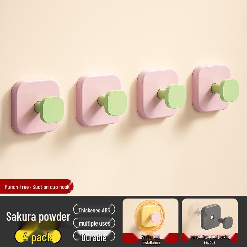 Macaron Adhesive Wall Hook - Coat Rack for Entryway, Bedroom, Living Room