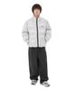 Openyard(Oy) Distressed Stitch Puffer Jacket - Glossy Light Gray