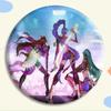 Demon Kpop Hunters Badge Character Pattern Anime Merchandise Fashion Fans Gift