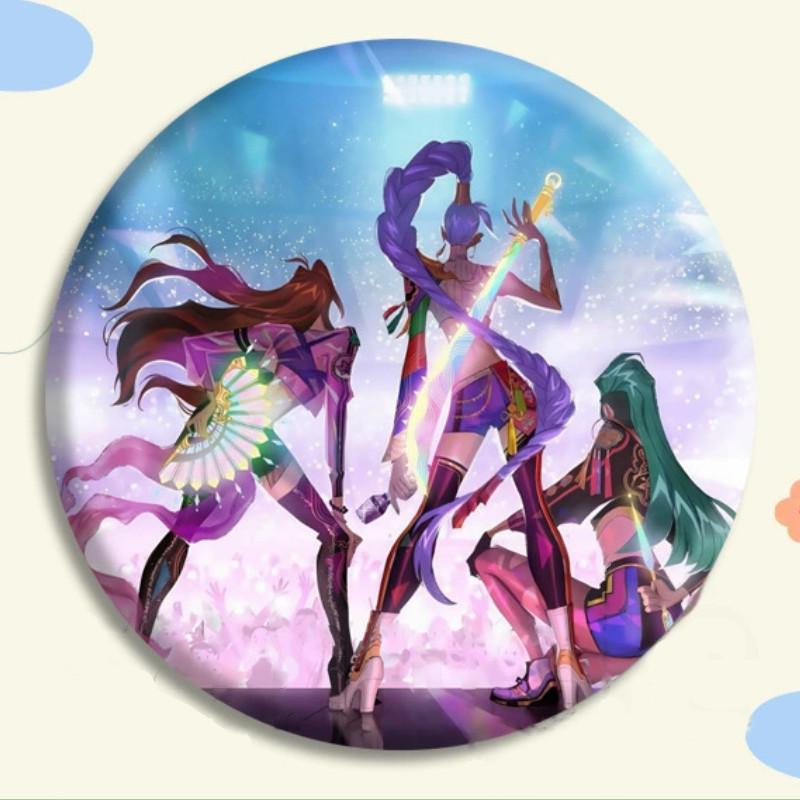 Demon Kpop Hunters Badge Character Pattern Anime Merchandise Fashion Fans Gift