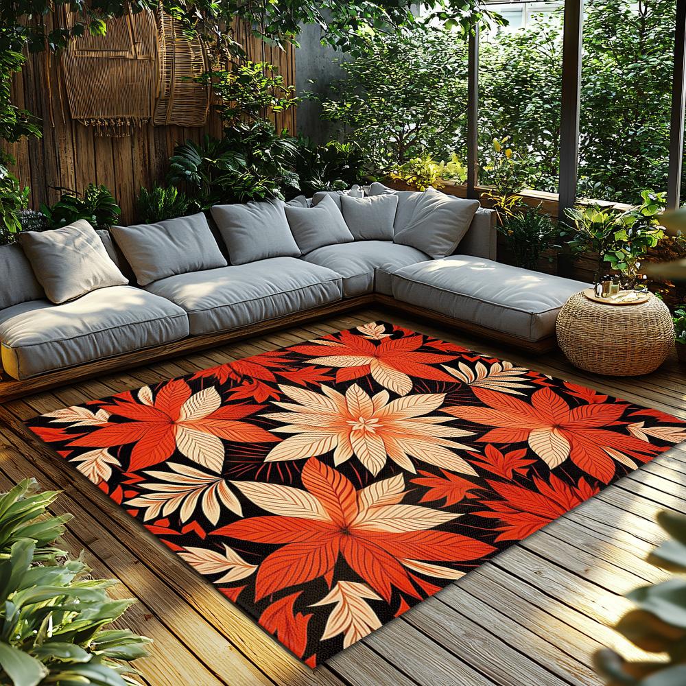 Floral Doormat Indoor Outdoor Washable Entryway Rug Farmhouse Welcome Mat Kitchen Home Decor Area Rugs Modern Stylish Gift