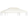 VidaXL Pavillon-Ersatzdach 310 g/m² Cremeweiß 3x4 m
