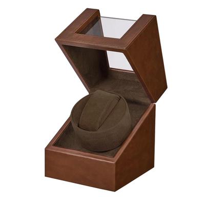 SOUKENGEN Watch Winder (Single Watch) Automatic Watch Winder - Suitable for All Men's and Women's Watches (A02: Brown 1+0F)