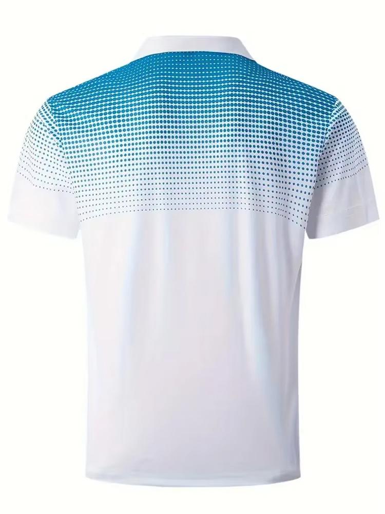 Knopf-Polo-T-Shirt für Herren Modisches Revers-Knopfhemd Streetwear Sommer Neu Kurzärmlig