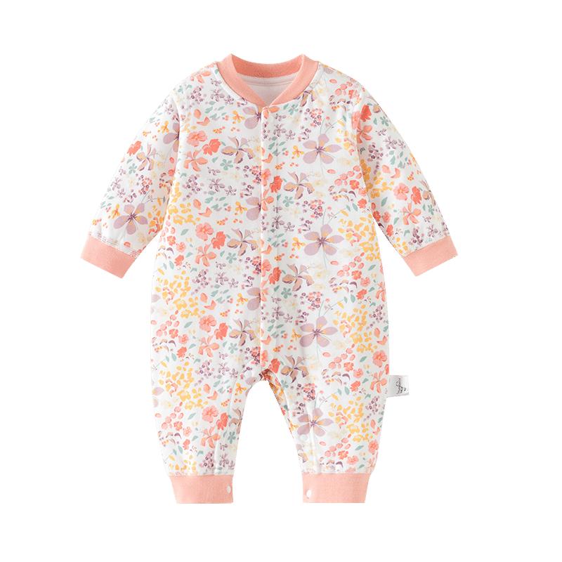 Baby Girl Winter Floral Padded Romper 90/52