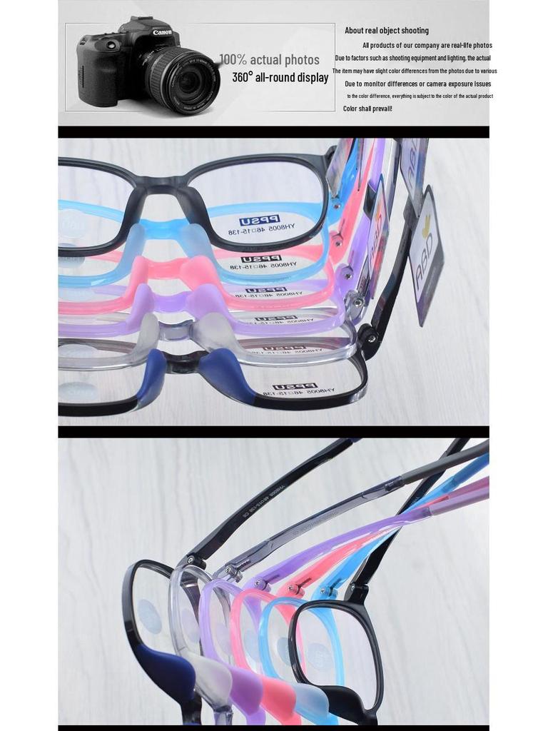 New High-End Ultralight Full Rim PPSU Myopia Eyeglass Frames for Children and Students
