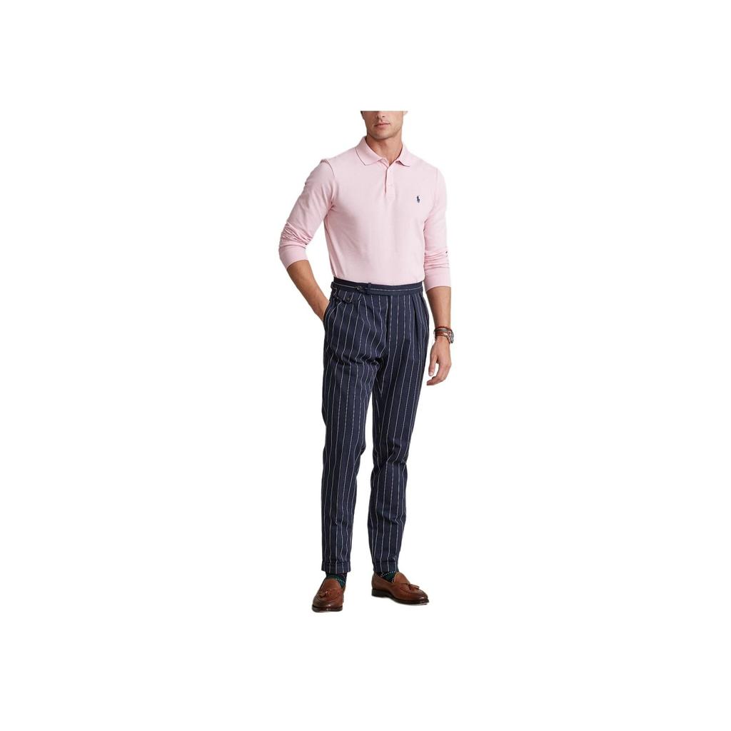 Polo Ralph Lauren SS24 Pony Logo Embroidered Polo Shirt Men Polo Shirts Pink MNPOKNI16821458-680