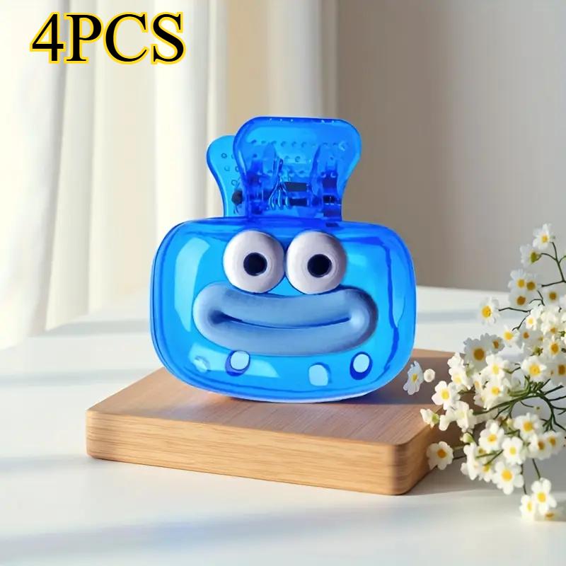 

4PCS Travel Toothbrush Head Cover - Portable Hygiene Cap, Suitable for Camping and Business Travel (Blue, Green, Red, Grey)