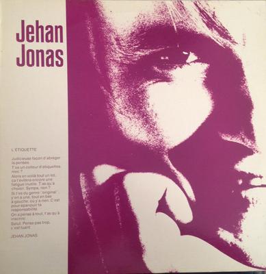 Disque vinyle LP JEHAN JONAS LEtiquette SFP14006 SFP France Jazz Occasion