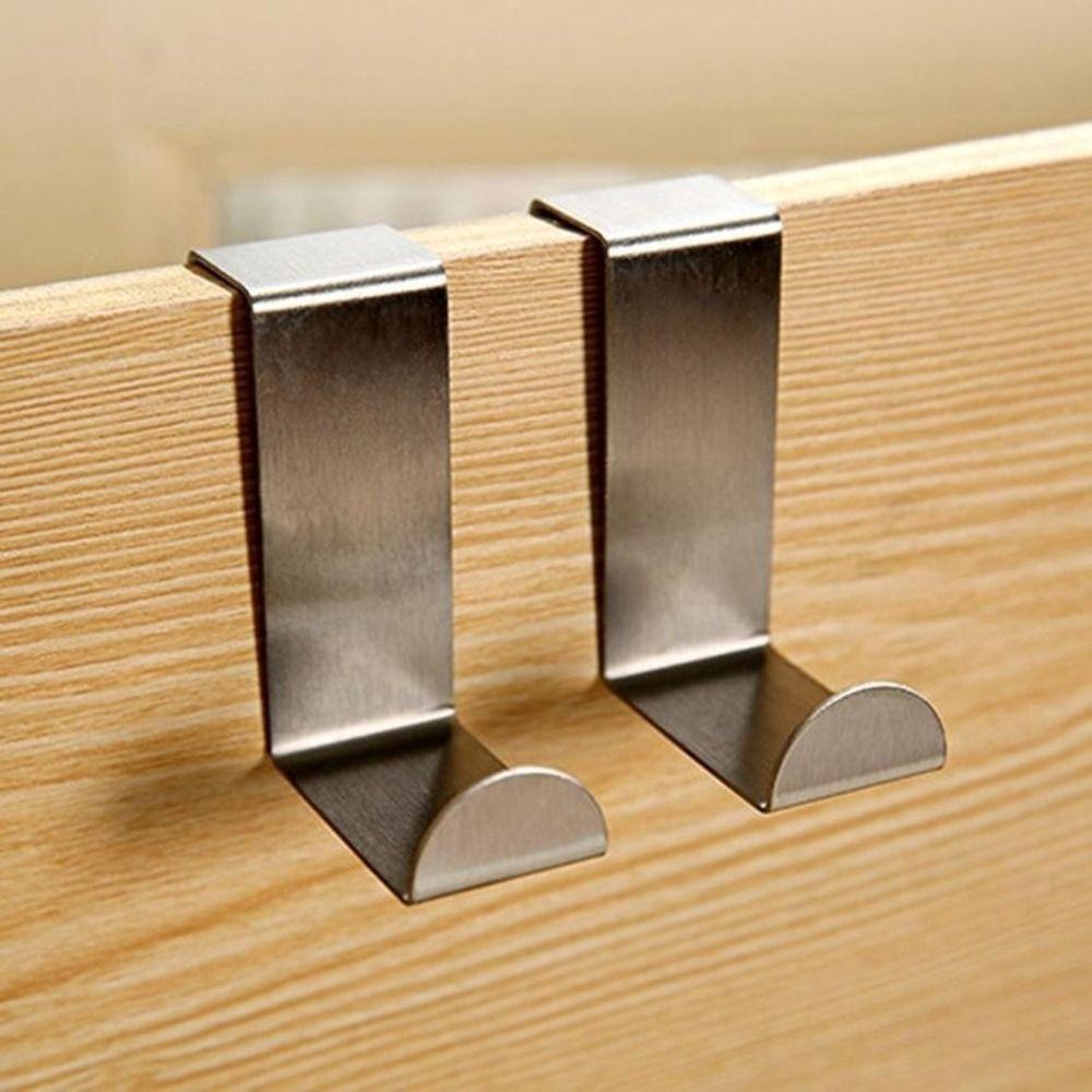 

Kitchen Bathroom Door Rear Organizer Cabinet Door Home Clothes Hanger Storage Rack Key Hook Hook