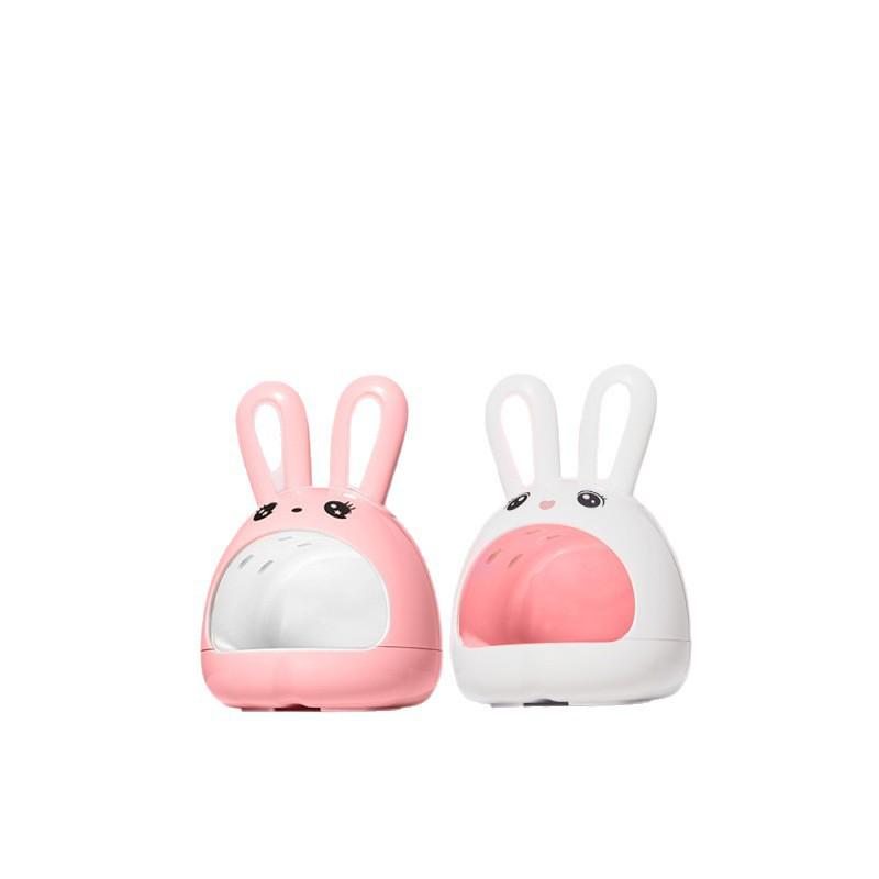Mini Gel Nail Lamp - Adorable Rabbit Design, Quick-Drying, LED Gel, Won't Darken Hands, Perfect for Home Use