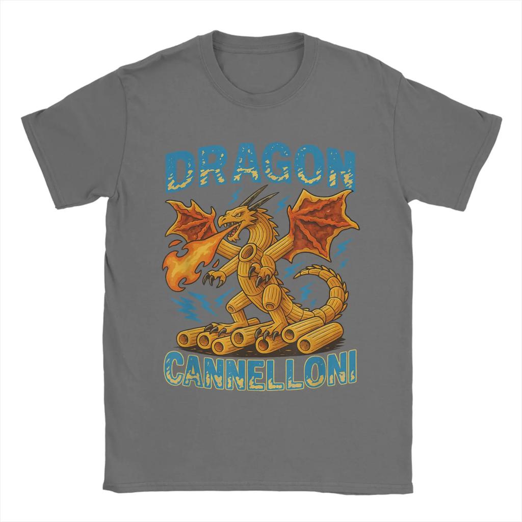 Brain Rot Kids Meme Italian Brainrot Dragon Cannelloni T Shirt Mens Pure Cotton Vintage TShirt O Neck Tees Tops Plus Size