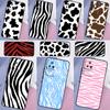 Cow Zebra Pattern Case For Xiaomi 13 12 Lite 11T 12T Pro 12X POCO X3 X5 F5 Pro F4 X4 GT M5s C40 F3 Back Cover