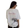Camiseta de algodón de manga corta holgada con estampado de leopardo: un estilo urbano moderno, fresco y a la moda.
