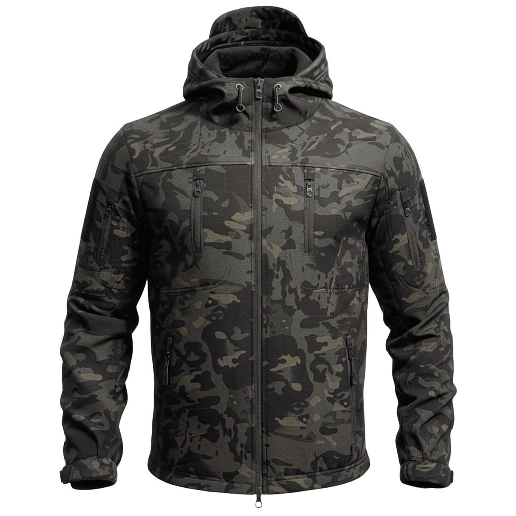 Men's Multifunctional Camouflage Winter Jacket for Outdoor Activities