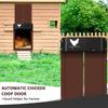 Automatic Chicken Coop Door Opener ABS Light Sensor Waterproof Battery Powered Poultry Coop Safety Automatic Open Close Pet Door System