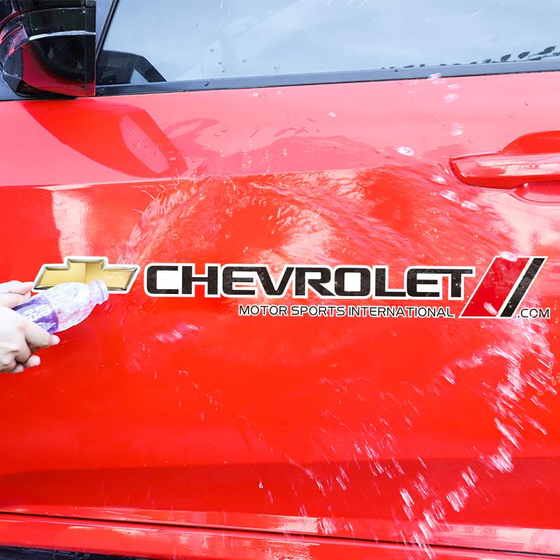 2 Pezzi Adesivo Laterale Portiera Auto Decorazioni Styling Carrozzeria Decalcomanie Per Chevrolet Cruze Spark Captiva Suburban Camaro Malibu Colorado