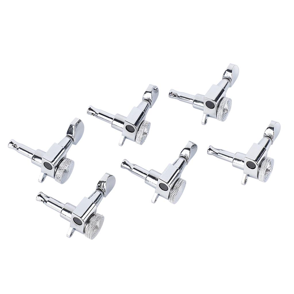 6Pcs Electric Guitar Tuning Peg with Lock Metal Accurate Tuning Guitar Locking Tuner