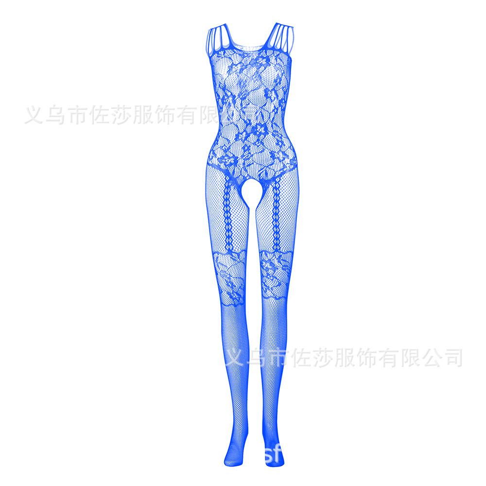 Sex underwear sexy one-piece black stockings women's suspenders hollow perspective temptation one-piece netwear net socks