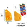 1 Pair Buildings Blocks 87080 + 87086 Panel Fairing #1 #2 Small Smooth Short Side A and B Brick Bulk Modular High-Tech MOC Set