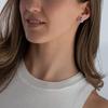 VIVIENNE WESTWOOD Ismene Saturn Shaped Brass Earrings Women Earrings Silver Pink-Diamond 8053195228997