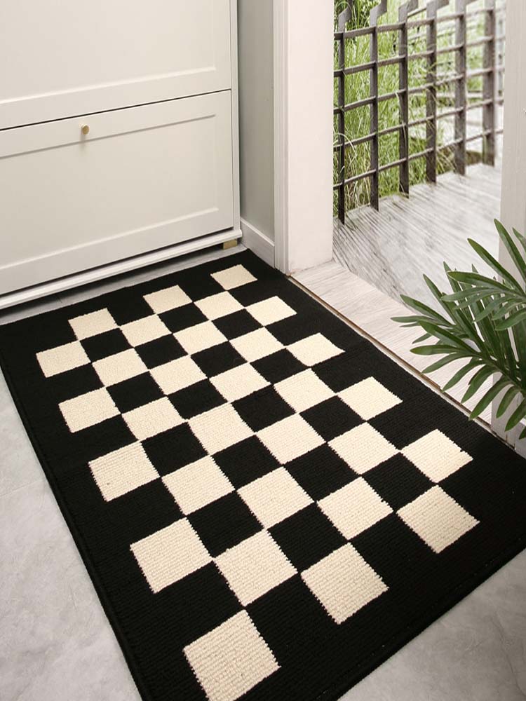Tappeto Antiscivolo per Ingresso - Zerbino Super Assorbente per Casa, Corridoio, Tappeto Antipolvere e Durevole, Pavimento Minimalista Resistente all'Acqua