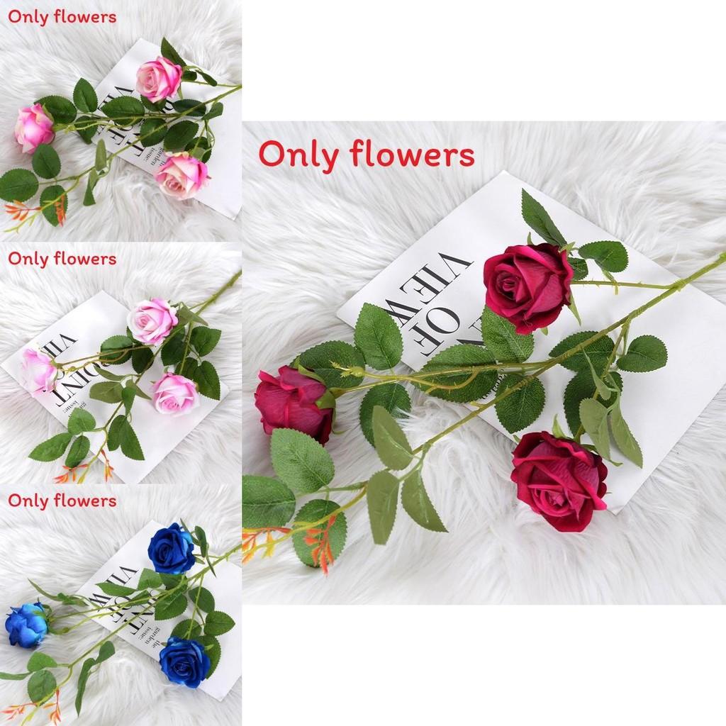 Rose Artificial Flower Bouquet With Silk Material For Wedding Decor And Photography Props