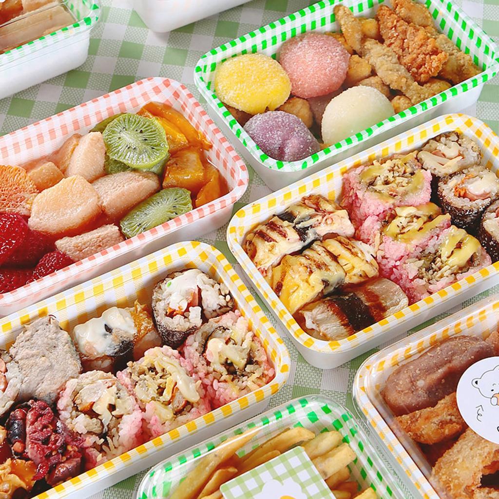 10pcs Sushi Packing Box, Spring Outing, Picnic, Disposable Box, Bowl, Bento, Rice, Food, Internet Famous Household, Takeaway, Fruit, Camping
