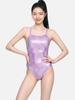BARREL Reflection Optical V-Back One-Piece Swimsuit Purple (B6Swsws067Pul)