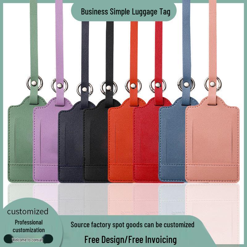 

Customizable PU Leather Luggage Tag with Logo
