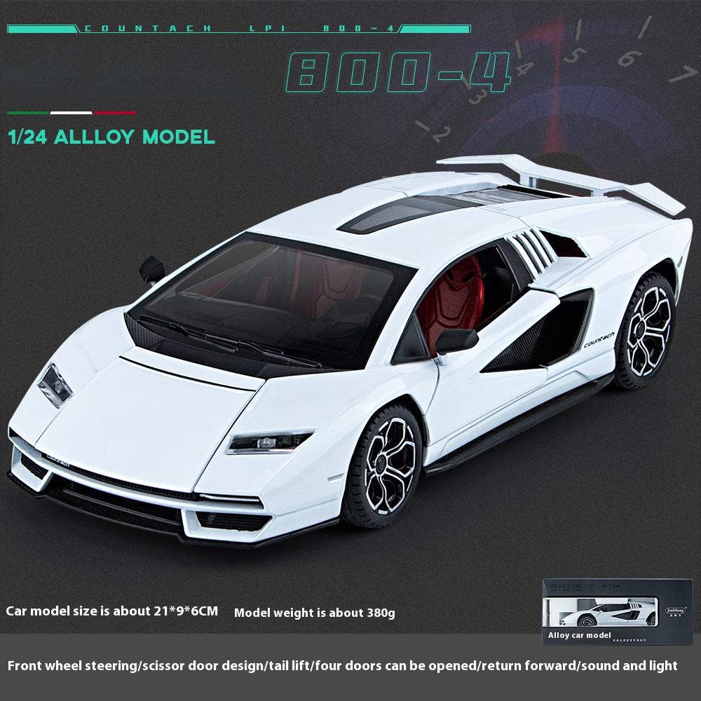 1:24 alloy LPI 800-4 model, cool sound and light, exquisite desktop ornaments, the best collection for car model enthusiasts