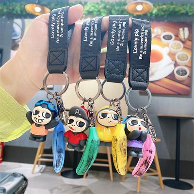 Kreative Cartoon-Affen-Serie Schlüsselanhänger Niedlicher Taschenanhänger Automatenpuppe Autoschlüsselanhänger Kleines Geschenk