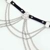 Women Fashion Belly Belt Chain Street Style Belt With Chain Gothic Harness Chain Bustier Harness Waist Belt Clothing Accessories