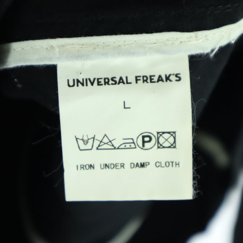 UNIVERSAL FREAK'S Long Sleeve Zip Jacket L Black Men's Used